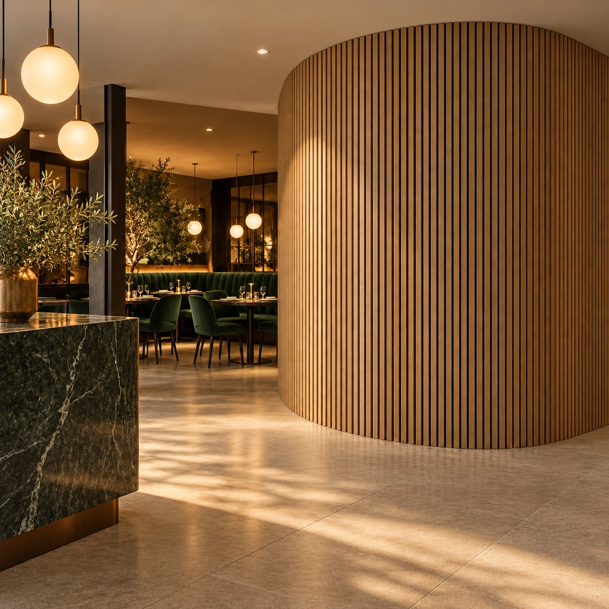 Flexible Acoustic Wall Panel - Yellow Oak PM1-14 project 2