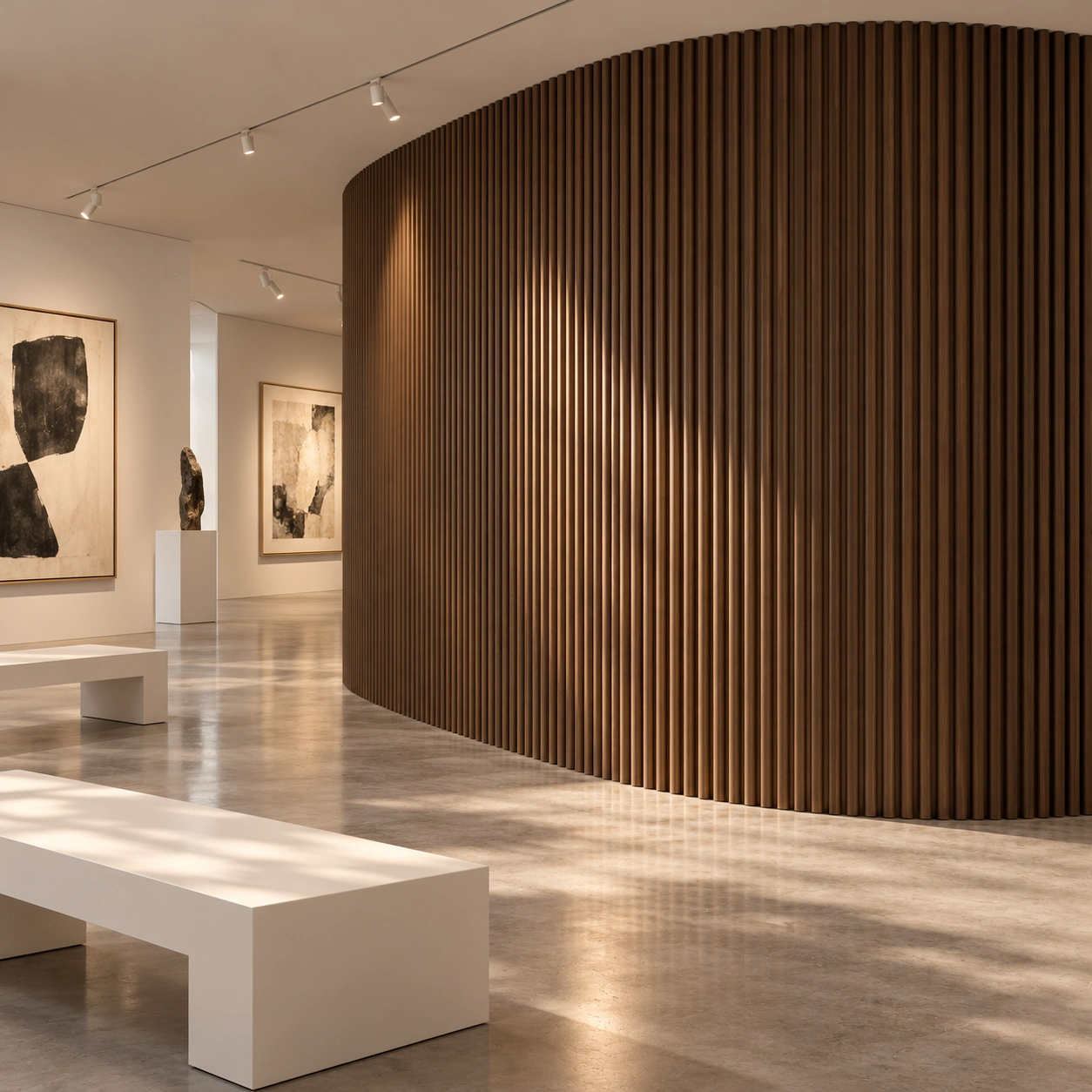 Flexible Wall Panel (Non-Acoustic) - Walnut ZM1-26 project 2